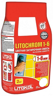 Смеси и затирки LITOKOL Litochrom 1-6 LITOCHROM 1-6 C.100 светло-зелёный 2кг