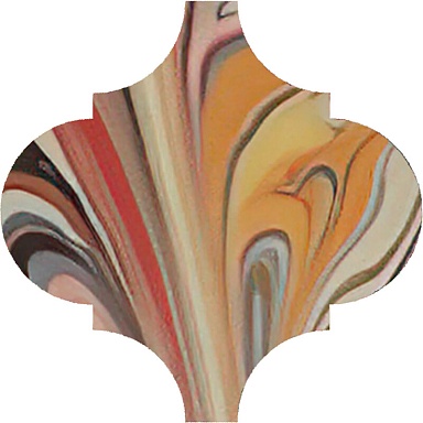 Kerama Marazzi VT/A625/65000 Декор Арабески Венеция красный матовый 6,5x6,5x0,69