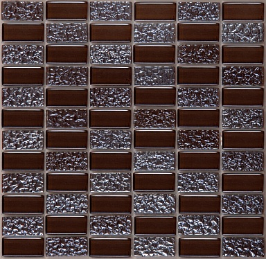 Мозаика NSmosaic SG-8029 стекло (23*48*8) 305*305 /298*298