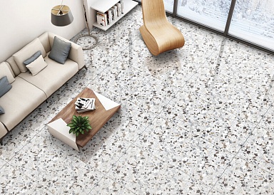 Керамогранит NT Ceramic NTT99606M Terrazzo White 60x120