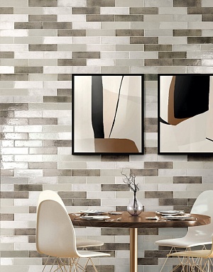 Керамогранит Settecento 154500 Oxida Brick White 7.5x30