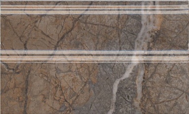 Kerama Marazzi FMB023R Плинтус Театро коричневый обрезной 25*15