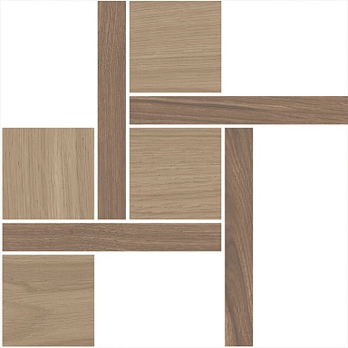 Kerama Marazzi T056/SG644020 Декор Альберони 3 мозаичный коричневый матовый обрезной 27,5x27,5x0,9