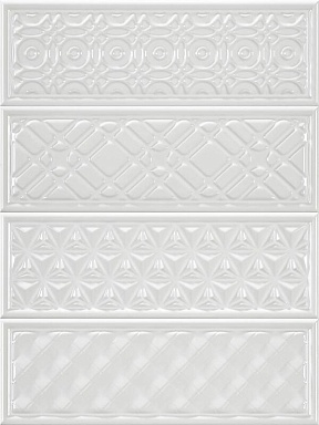 Декор Heralgi Garden Dec Geometry Blanco 10x30