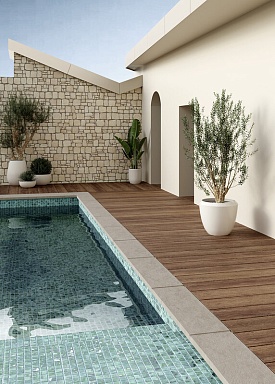 Мозаика Vidrepur Oasis Grey 7104 (на сетке) 25x25 31,7x31,7