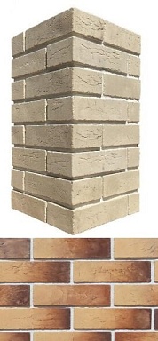 Искусственный камень White Hills 364-45 Терамо брик II угол 10x22,5x6,5
