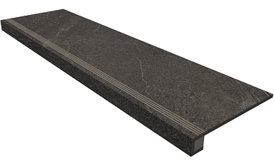Estima Комплект Ступень GB03 Gabbro 33x120 неполированная с бортиком + Подступенок 14.5x120
