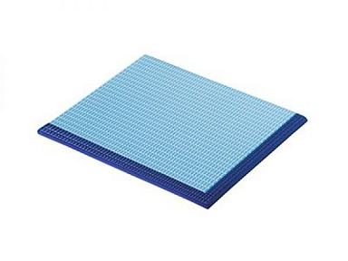 Serapool 28271-Left Petit Carre Противоскользящая ступень с сетчатой поверхностью Cobalt-Light Blue 24,5x29,5