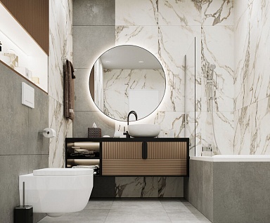 Керамогранит Laparet Calacatta Carve 60х120