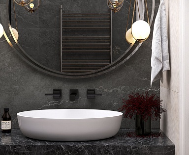 Керамогранит Laparet Leda Black Карвинг 60x120