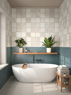 Kerama Marazzi KMD3STA097BN Декор Валлорис 2 бежевый светлый матовый 20x20x0,69