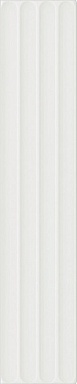 Плитка DNA Tiles Plinto In White Matt 10.7x54.2