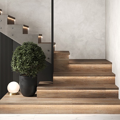 L Porcelain Step Staro