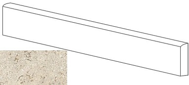 Плинтус Gardenia Orchidea ML76000 BATTISCOPA MOLATO CREMA 8x80