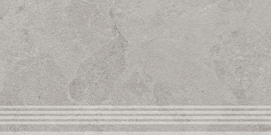 Kerama Marazzi KM6060G1231R8GRF Ступень фронтальная Сплит серый светлый матовый обрезной 30x60x0,8