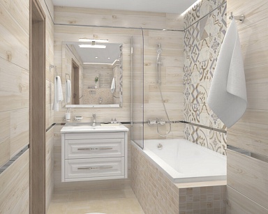 Плитка Laparet Woody серый узор 25х75