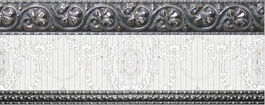 Бордюр Azulejo Espanol Cenefa Alba Platino 10x25