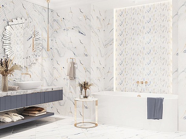 Декор Eletto Ceramica 589132001 CALACATTA FANTASY PERLA 24,2x70