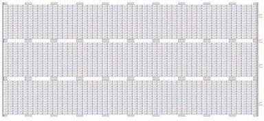 Керамогранит Serapool IP910 Фарфоровая решетка с сетчатой поверхностью Petit Carre Unglazed 24,5x49,5