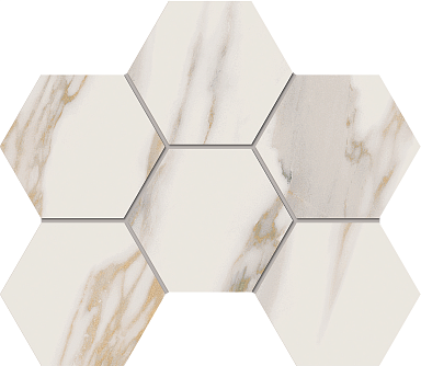 Estima Мозаика RM01 Miramare White Hexagon неполированный 25x28,5