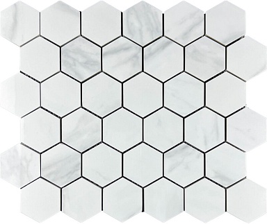 Декор Velsaa Mosaic Satuario Glacier 48 Hexagone 30.9x32.2