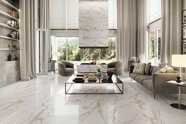 Плитка Azteca Rev. Calacatta gold R90 glossy 30x90