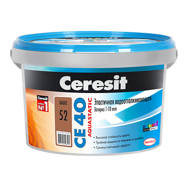 Смеси и затирки Ceresit CE 40 1291054 CE 40/2 Затирка эл вод против (какао) 2 кг