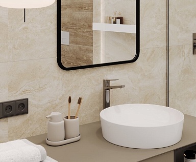 Laparet OS/B397/48000R Polaris beige Декор матовый обрезной 40x80