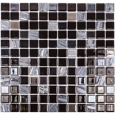 Мозаика Vidrepur Astra Black (на ПУ сцепке) 31.7x31.7