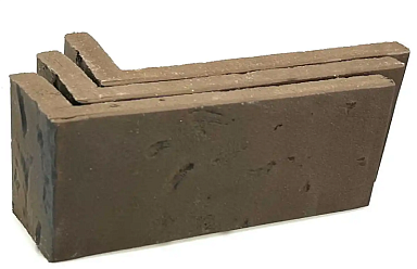 Клинкерная плитка Terramatic Moon Brown угловая АА 2402 (Y) 185x60x71x14