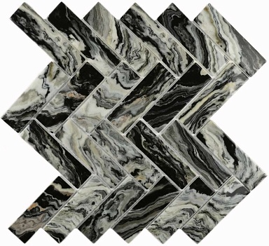 Мозаика Bonaparte Hadar Black 30*98*4.5 268*286