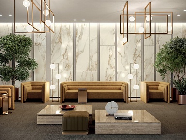 Керамогранит Kerlite Starlight Travertino Class Smooth 3.5 mm 120x278