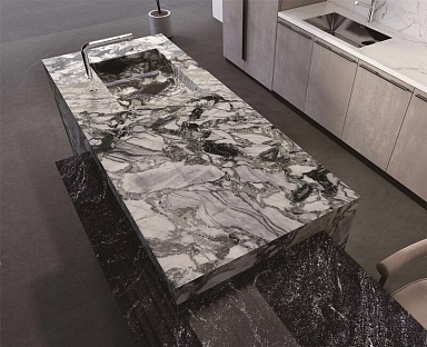 Керамогранит Moreroom Stone MN662CP321606 Freezing Emeral Polished 6mm 160x320