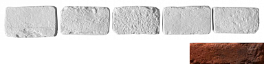 Leonardo Stone Декоративный кирпич Тычок Мадрид 767 12.5x7-8x1,7
