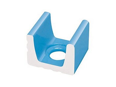 Декоративная вставка Serapool K161 1/2 часть водоотводного канала со сливом Light Blue 15x12