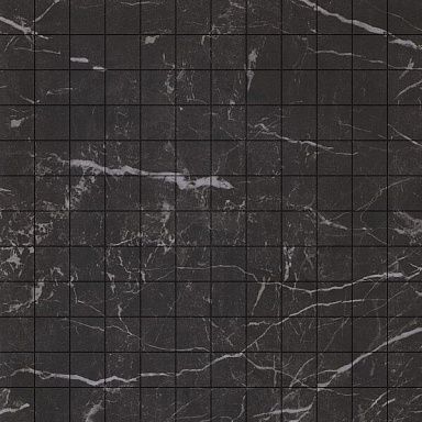 Мозаика Casalgrande Padana 2705121 Marmoker Mosaico Nero Creta Lucido 29.5x29.5