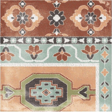 Керамогранит ABK 0003351 PLAY CARPET MIX MULTICOLOR 20x20