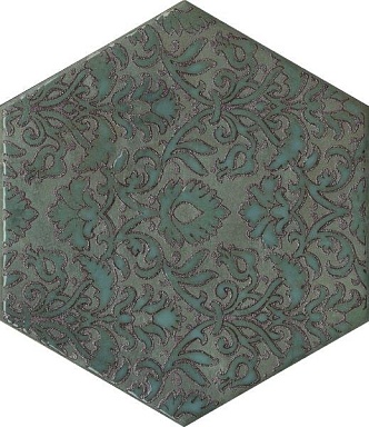 Декор Kerama Marazzi VT/B560/SG23037N Гроссето зеленый 20x23,1