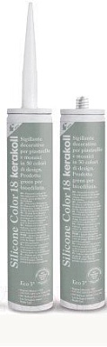 Смеси и затирки Kerakoll Silicone Color Fugabella Color герметик 02 310мл
