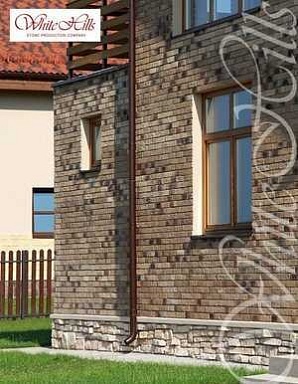 Искусственный камень White Hills 380-00 Остия брик 29x4.9