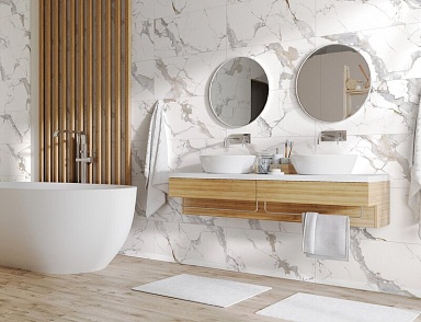 Керамогранит Global Tile GT120606103PR Calacatta Imperial Белый 60x120