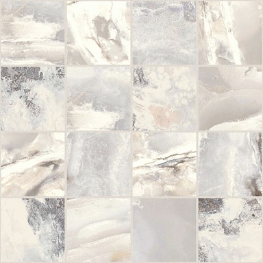 Декор Casa Dolce Casa 767783 Onyx&More White Blend Satin Mosaico 6mm 7,5x7,5 30x30