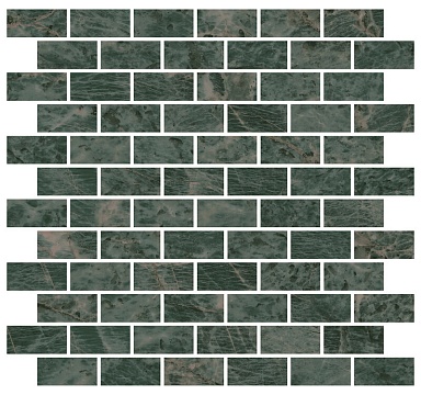 Kerama Marazzi MM13123T Декор Эвора мозаичный зеленый глянцевый 32x30x0,9