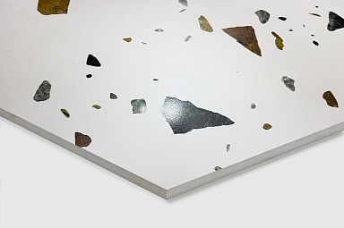 Керамогранит Arcadia Ceramica GI6003-A Terazzo Blanco Matt Glossy Ink 60x60