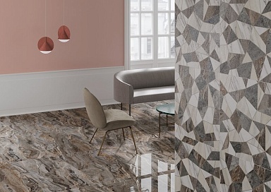 Vitra K951316LPR01VTE0 MarbleSet Плинтус Арабескато Норковый 7ЛПР R9 7.5x60