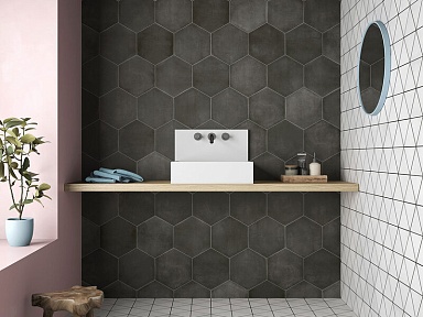 Керамогранит Durstone SIX Cementine Black 23x27