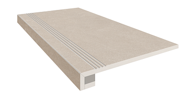 Estima Комплект Ступень LN01 Luna 33x120 неполированная с бортиком + Подступенок 14.5x120
