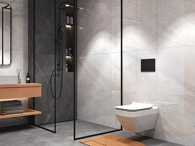 Керамогранит Cersanit 17131 Electric Mist серый ректификат 60x120