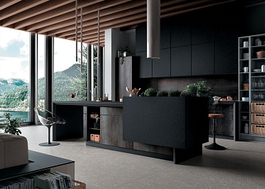 Керамогранит Infinity SE05 Nero Granite Bocciardata 12mm 162х324