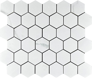 Декор Velsaa Mosaic Calacata Lite 48 Hexagone 30.9x32.2